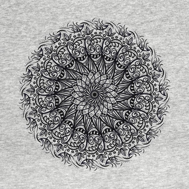 Flower Mandala Circle Design by SillyDragon